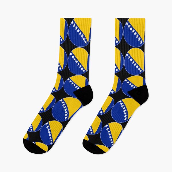 Item preview, Bosnia and Herzegovina Flag Round Design designed and sold by NTGUILTY.