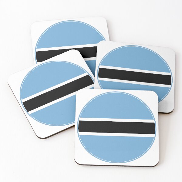 Item preview, Botswana Flag Round Design designed and sold by NTGUILTY.