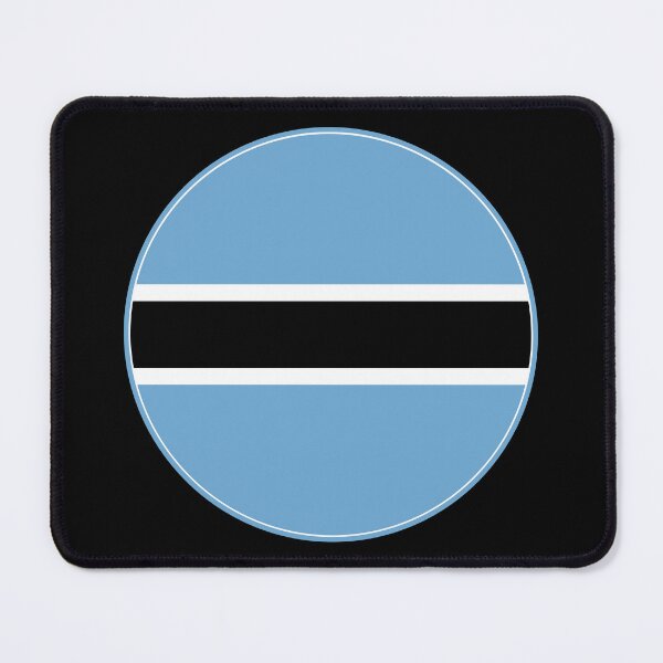 Item preview, Botswana Flag Round Design designed and sold by NTGUILTY.