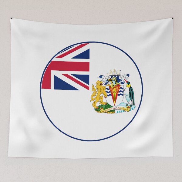 Item preview, British Antarctic Territory Flag Round Design designed and sold by NTGUILTY.