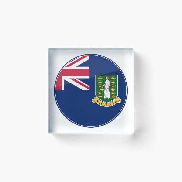 Item preview, British Virgin Islands Flag Round Design designed and sold by NTGUILTY.