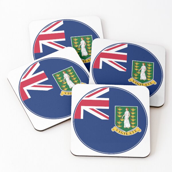 Item preview, British Virgin Islands Flag Round Design designed and sold by NTGUILTY.