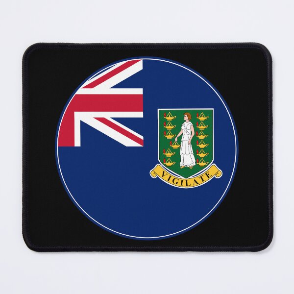Item preview, British Virgin Islands Flag Round Design designed and sold by NTGUILTY.