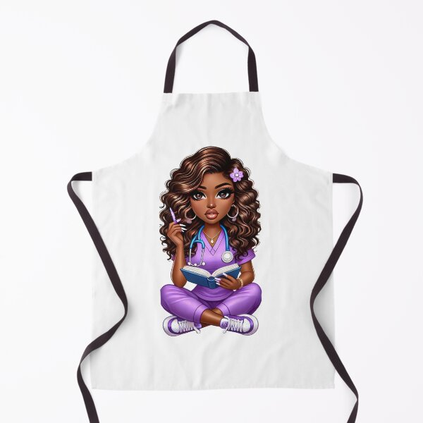 Item preview, Adorable Black Nurse Writing Notes | Nursing Student Art designed and sold by Lulunza.