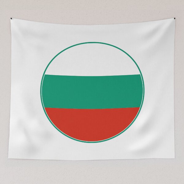 Item preview, Bulgaria Flag Round Design designed and sold by NTGUILTY.