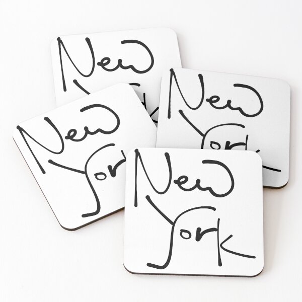 Item preview, Handwritten Brush Script 'New York' City Typography, calligraphy designed and sold by Red Onion.