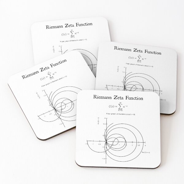 Item preview, Nerdy Vintage Riemann Zeta Function Math Science Teacher Black Text designed and sold by MathWare MathClips.