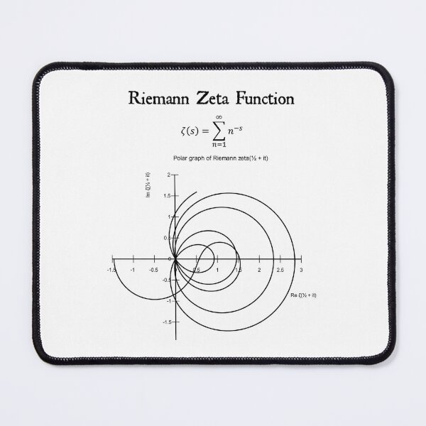 Item preview, Nerdy Vintage Riemann Zeta Function Math Science Teacher Black Text designed and sold by MathWare MathClips.