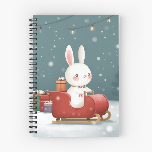 Item preview, Bunny in Toy Sleigh Ride designed and sold by PetJoyPrintsCO.