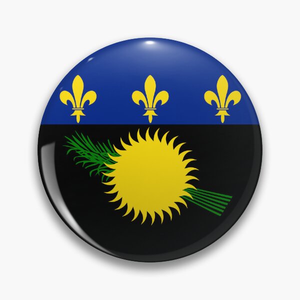 Item preview, Guadeloupe Flag Coat of Arms Sun Fleur designed and sold by NTGUILTY.