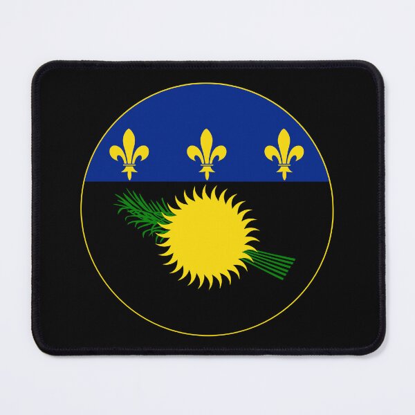 Item preview, Guadeloupe Flag Coat of Arms Sun Fleur designed and sold by NTGUILTY.