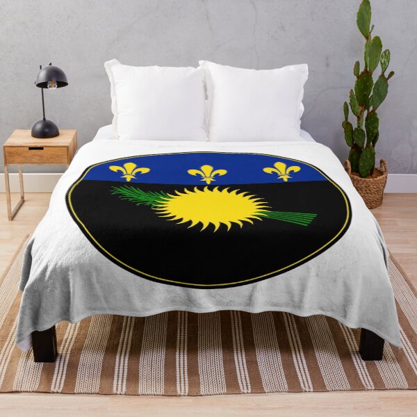 Item preview, Guadeloupe Flag Coat of Arms Sun Fleur designed and sold by NTGUILTY.