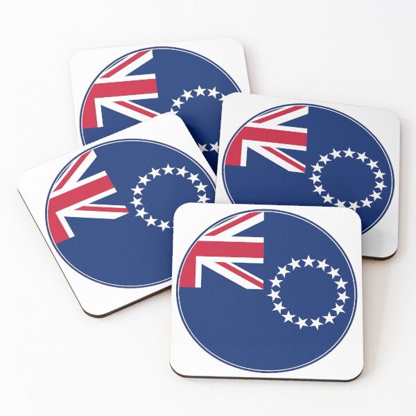 Item preview, Cook Islands Flag Round Design designed and sold by NTGUILTY.