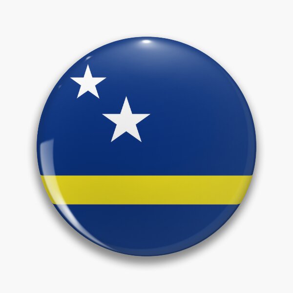 Item preview, Curacao Flag Round Design designed and sold by NTGUILTY.
