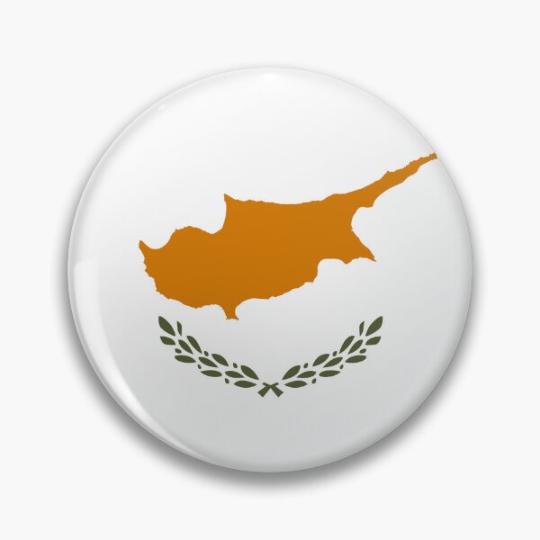 Item preview, Cyprus Flag Round Design designed and sold by NTGUILTY.