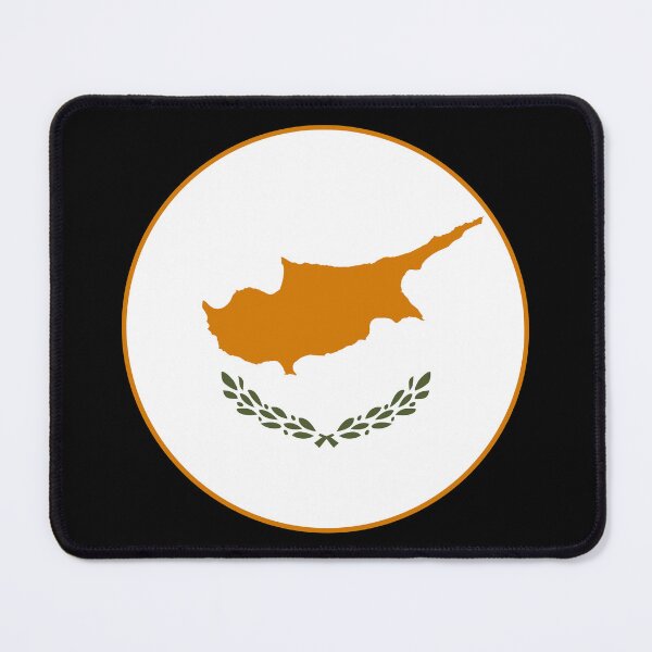 Item preview, Cyprus Flag Round Design designed and sold by NTGUILTY.