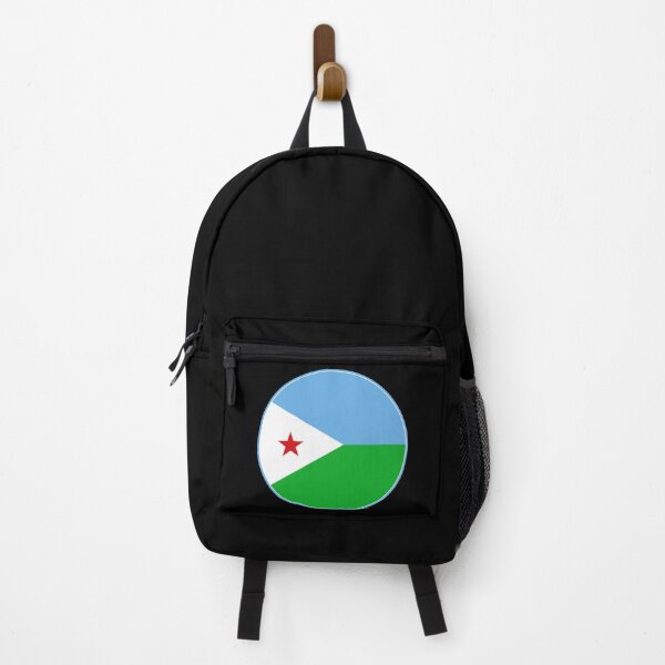 Item preview, Djibouti Flag Round Design designed and sold by NTGUILTY.