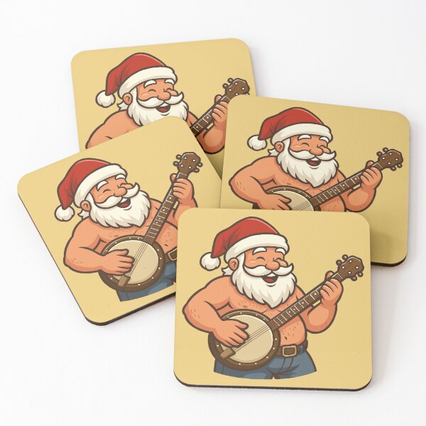 Item preview, Santa Playing a Banjo designed and sold by Ghost on Toast.