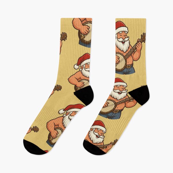 Item preview, Santa Playing a Banjo designed and sold by Ghost on Toast.