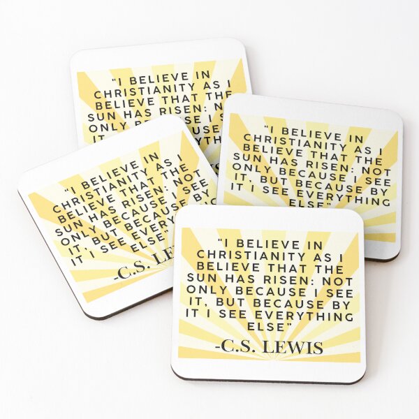 Item preview, C.S. Lewis Quote- "I believe in Christianity..." designed and sold by Right While Left.
