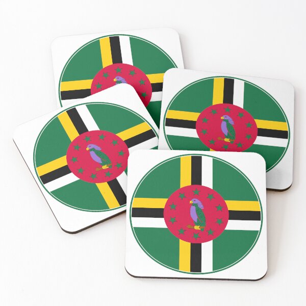 Item preview, Dominica Flag Round Design designed and sold by NTGUILTY.