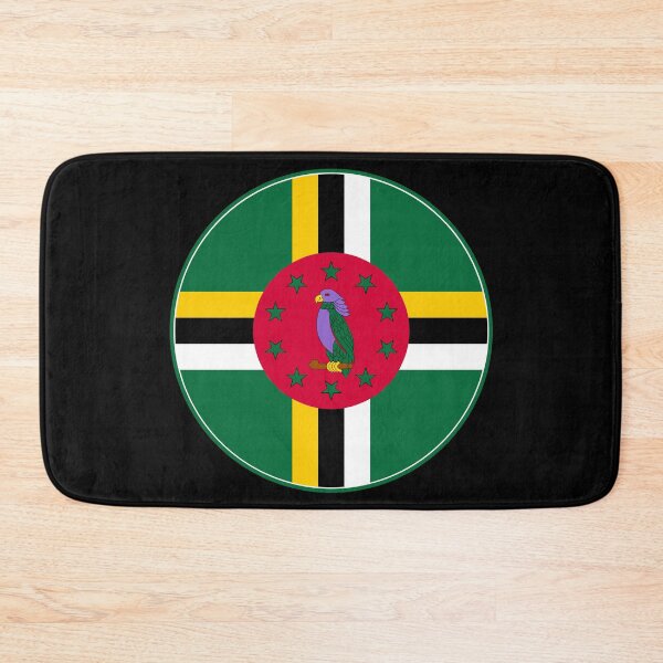 Item preview, Dominica Flag Round Design designed and sold by NTGUILTY.