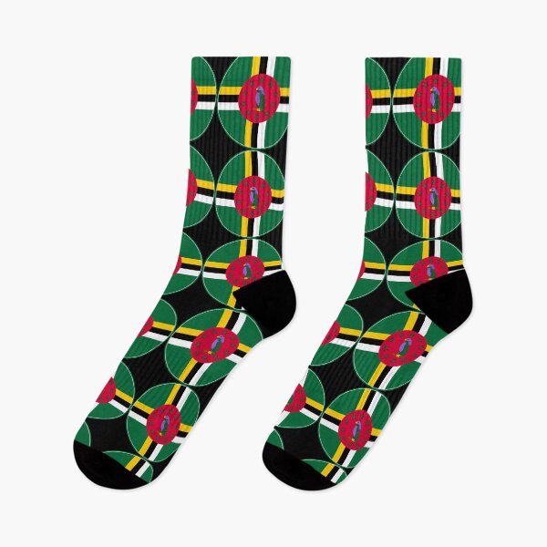 Item preview, Dominica Flag Round Design designed and sold by NTGUILTY.