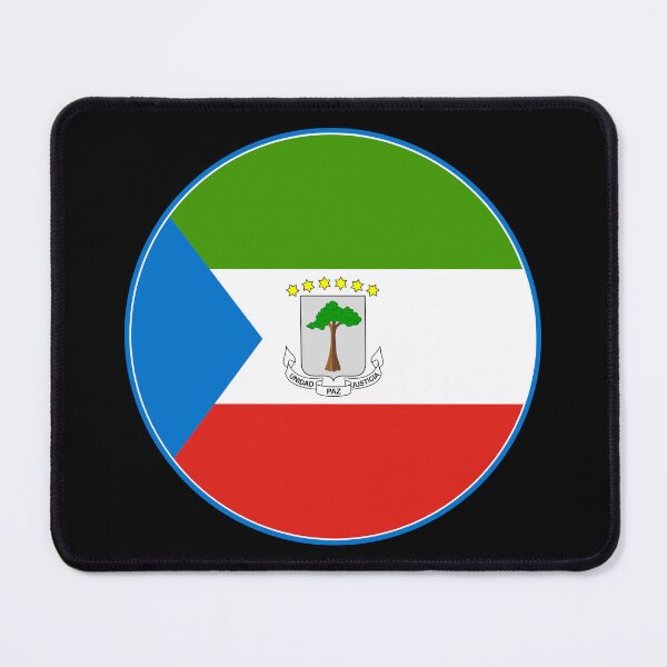Item preview, Equatorial Guinea Flag Round Design designed and sold by NTGUILTY.