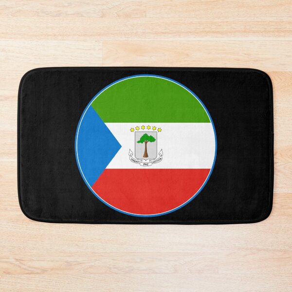 Item preview, Equatorial Guinea Flag Round Design designed and sold by NTGUILTY.