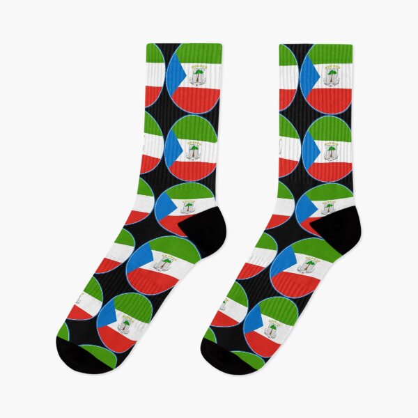 Item preview, Equatorial Guinea Flag Round Design designed and sold by NTGUILTY.