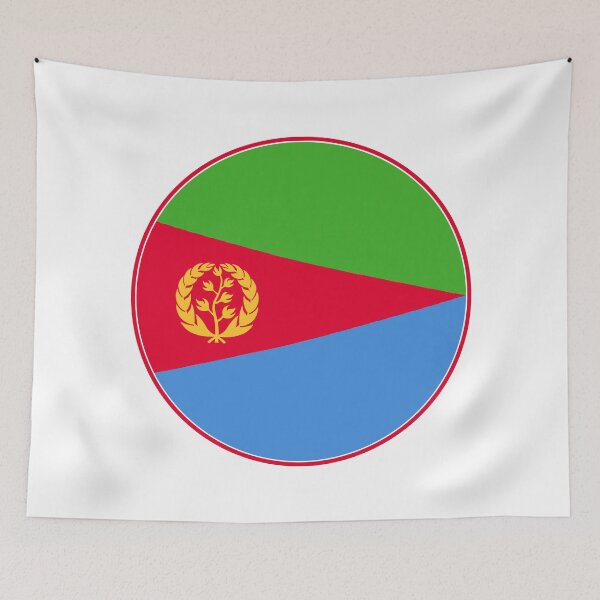 Item preview, Eritrea Flag Round Design designed and sold by NTGUILTY.