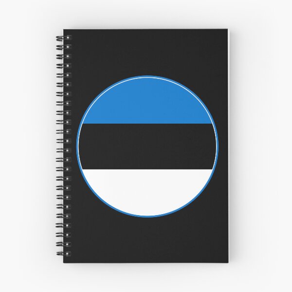 Item preview, Estonia Flag Round Design designed and sold by NTGUILTY.