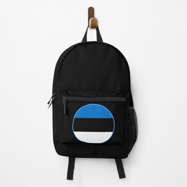 Item preview, Estonia Flag Round Design designed and sold by NTGUILTY.