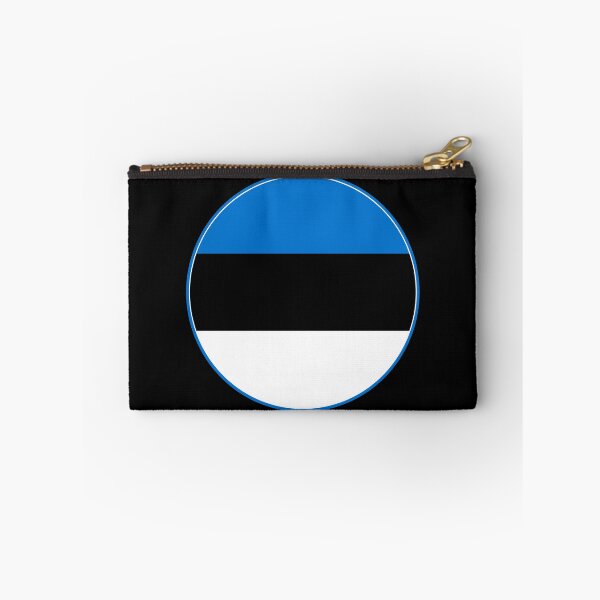 Item preview, Estonia Flag Round Design designed and sold by NTGUILTY.