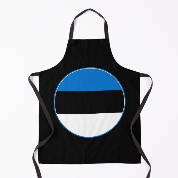 Item preview, Estonia Flag Round Design designed and sold by NTGUILTY.