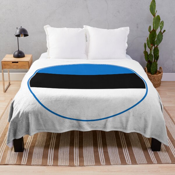 Item preview, Estonia Flag Round Design designed and sold by NTGUILTY.