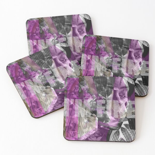Item preview, Im Fine-Overthinking Aesthetic - Purple Abstract Mental Health Collage Art designed and sold by Pink&Blue  @pink.and.blue_studio.