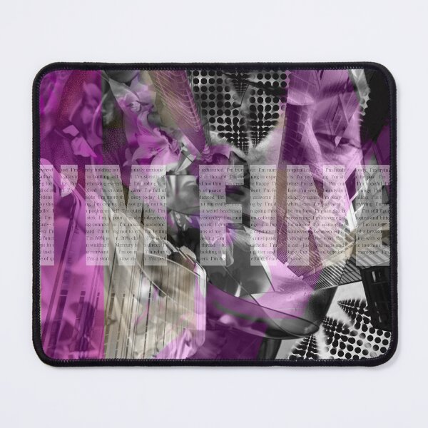 Item preview, Im Fine-Overthinking Aesthetic - Purple Abstract Mental Health Collage Art designed and sold by Pink&Blue  @pink.and.blue_studio.