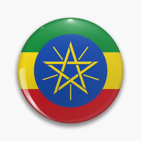 Item preview, Ethiopia Flag Round Design designed and sold by NTGUILTY.