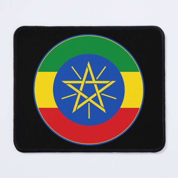 Item preview, Ethiopia Flag Round Design designed and sold by NTGUILTY.