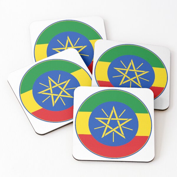 Item preview, Ethiopia Flag Round Design designed and sold by NTGUILTY.