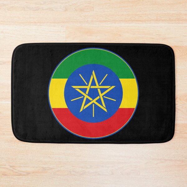 Item preview, Ethiopia Flag Round Design designed and sold by NTGUILTY.
