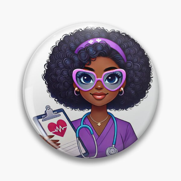 Item preview, Smart Black Nurse Taking Notes | Study Time Illustration designed and sold by Lulunza.