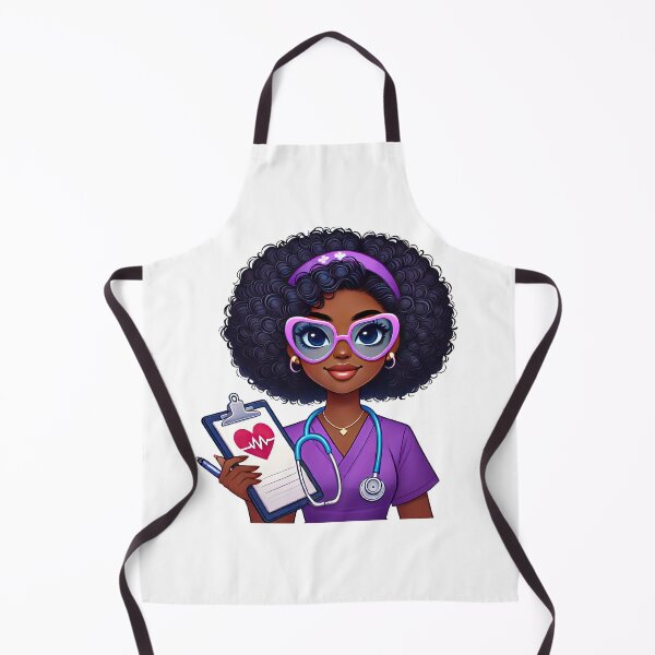 Item preview, Smart Black Nurse Taking Notes | Study Time Illustration designed and sold by Lulunza.