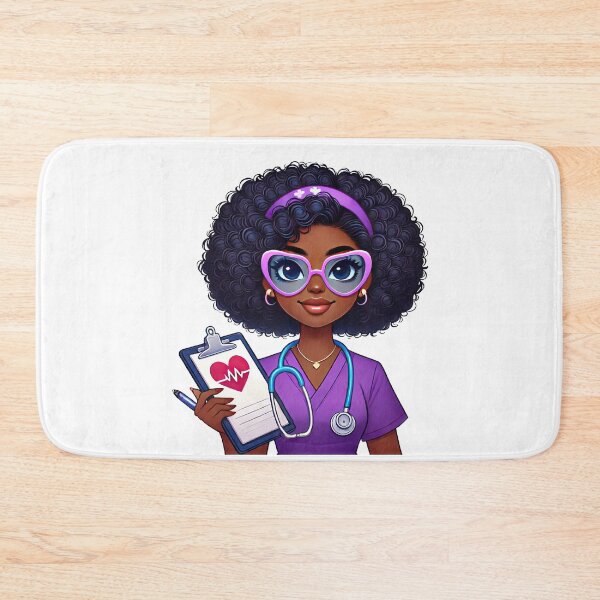 Item preview, Smart Black Nurse Taking Notes | Study Time Illustration designed and sold by Lulunza.