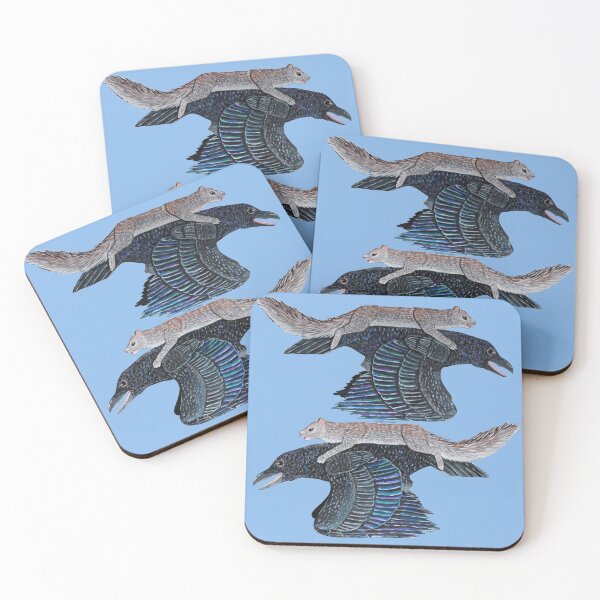 Item preview, Squirrel on a raven paper cutout designed and sold by WolfRaven Creations.