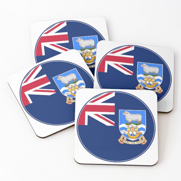 Item preview, Falkland Islands Flag Round Design designed and sold by NTGUILTY.