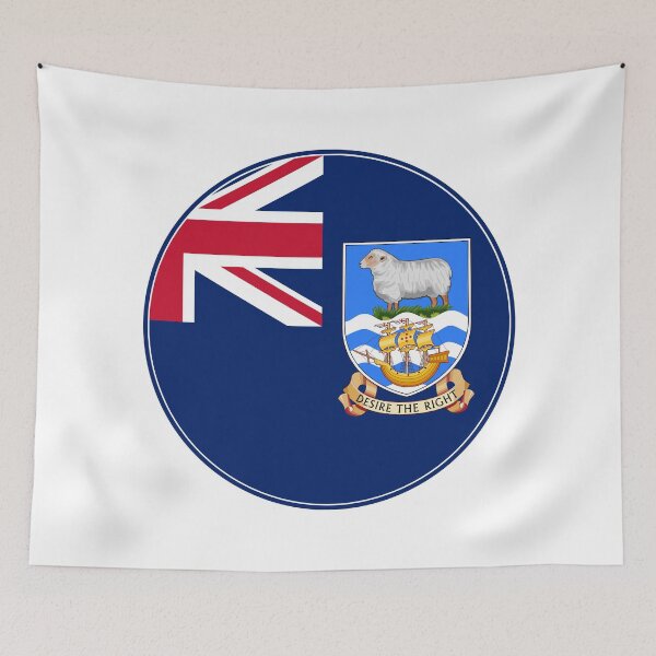 Item preview, Falkland Islands Flag Round Design designed and sold by NTGUILTY.