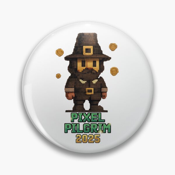Item preview, Retro Pixel Pilgrim  8-Bit Nostalgic designed and sold by Dazzle-Sizzle.