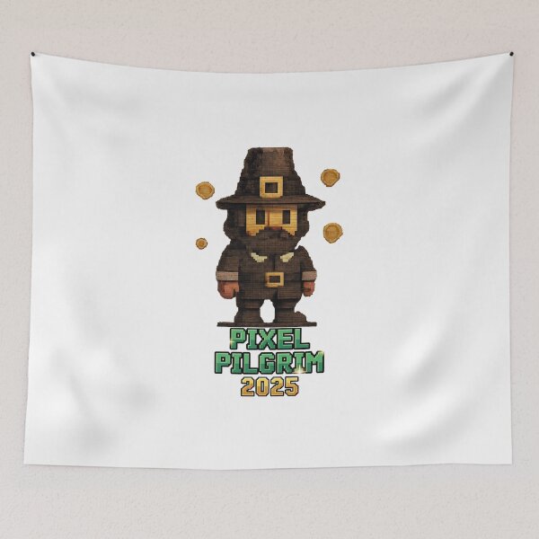 Item preview, Retro Pixel Pilgrim  8-Bit Nostalgic designed and sold by Dazzle-Sizzle.
